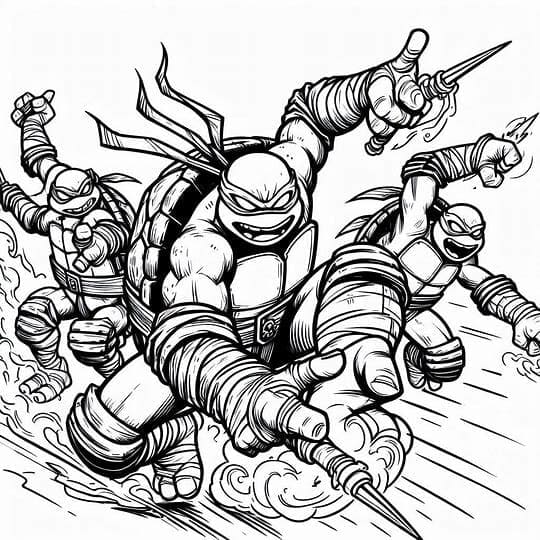 Tất Cả Ninja Rùa Tấn Công