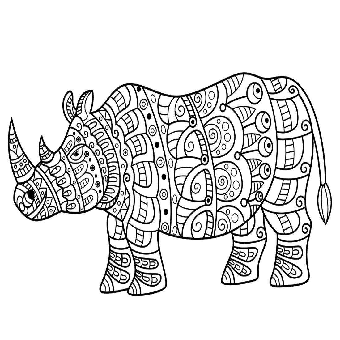Tê Giác Zentangle