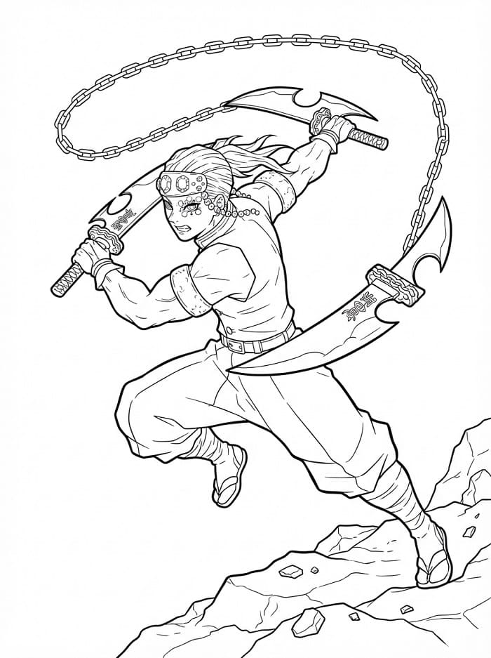 Tengen Uzui Đang Chiến Đấu