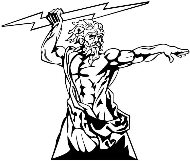 Thần Zeus Cầm Sét