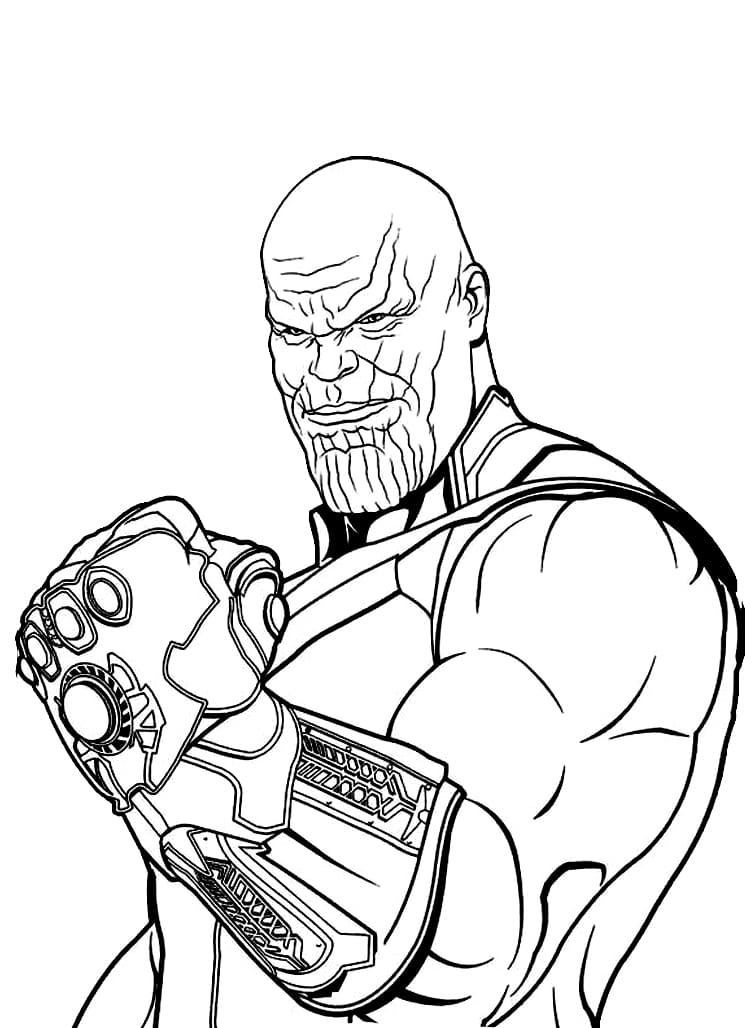 Thanos Với Găng Tay Vô Cực