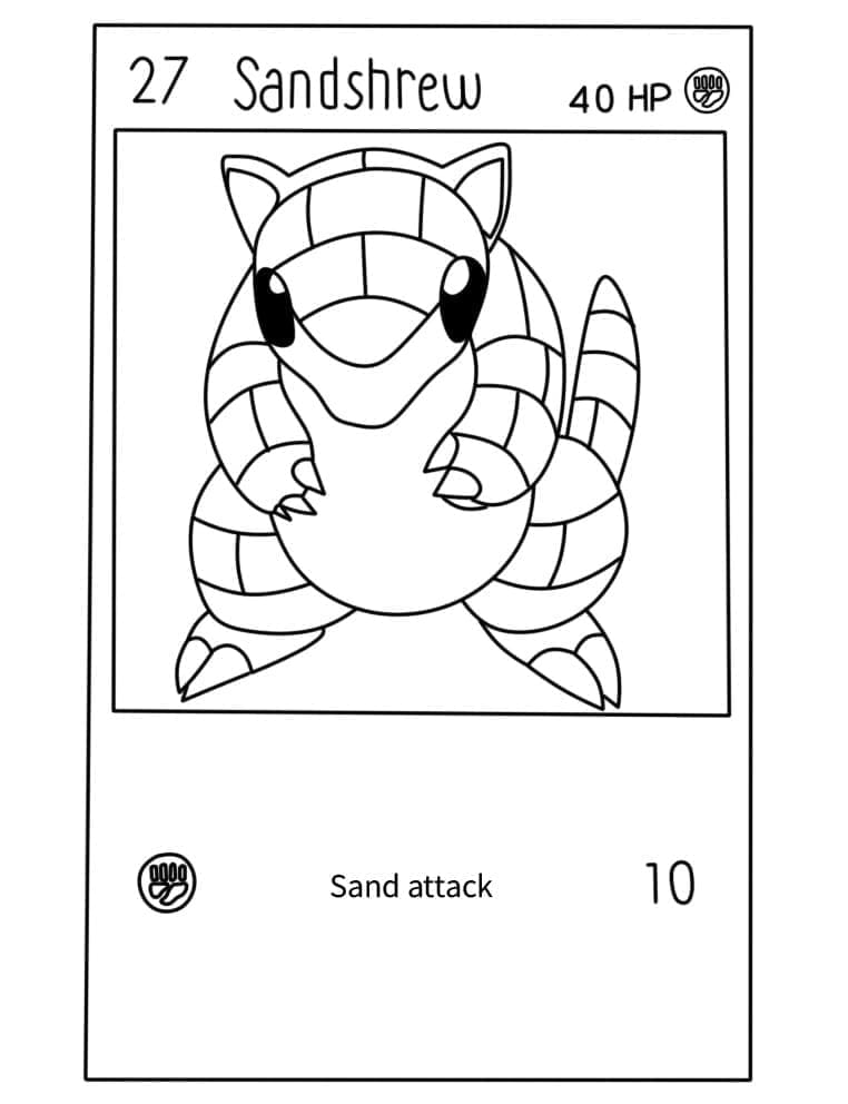 Thẻ Pokemon Sandshrew