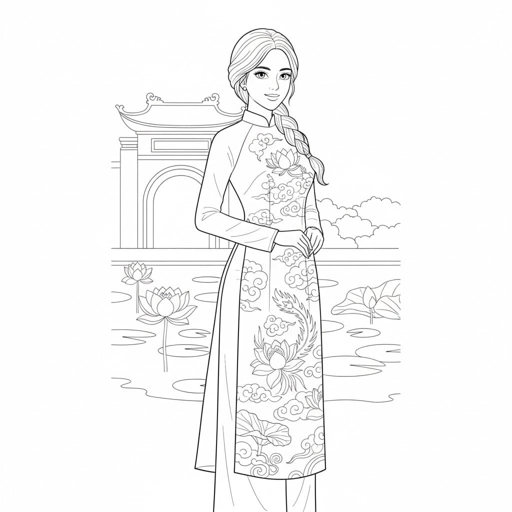 Thiếu Nữ Mặc Áo Dài