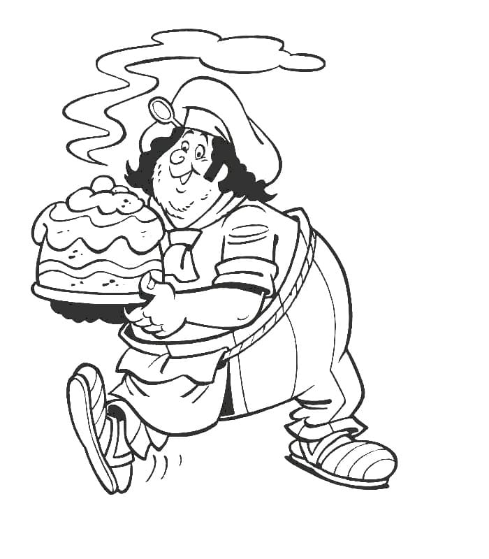 Thợ Làm Bánh Với Cái Bánh