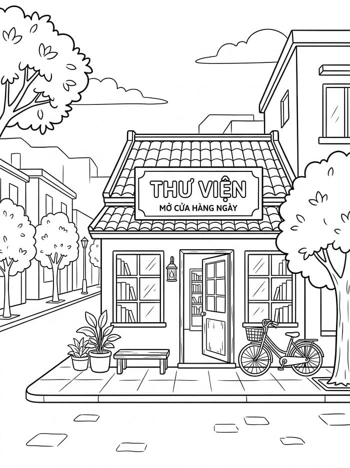 Thư Viện Nhỏ Ở Góc Phố