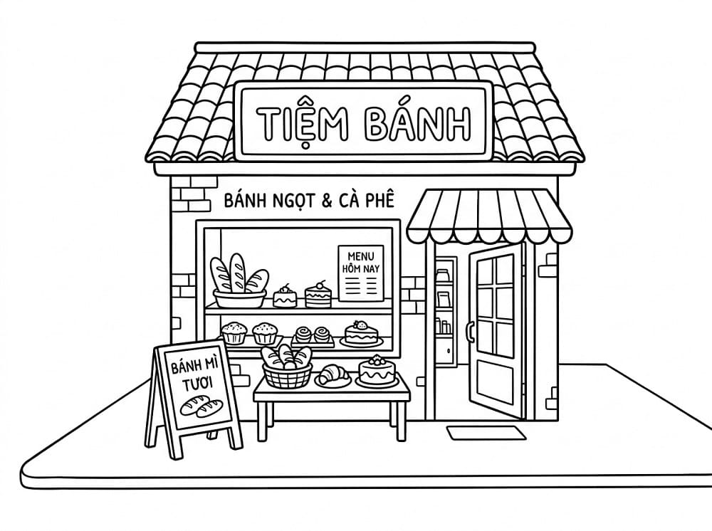 Tô Màu Tiệm Bánh