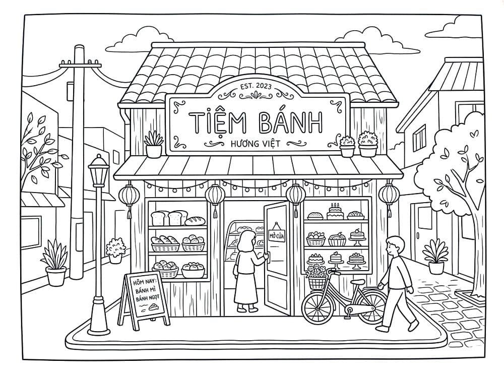 Tiệm Bánh Ngọt Trên Đường