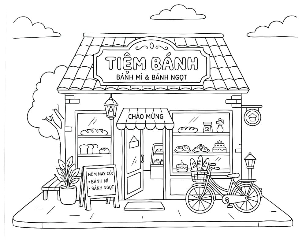 Tiệm Bánh Nhỏ Đơn Giản