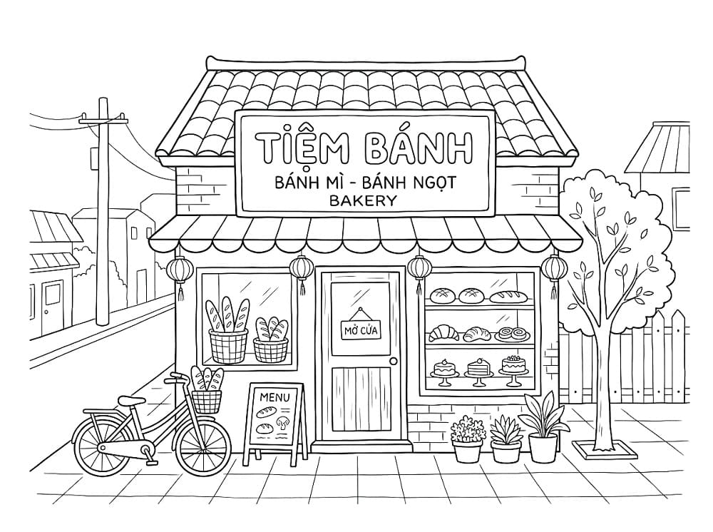 Tiệm Bánh Trên Đường