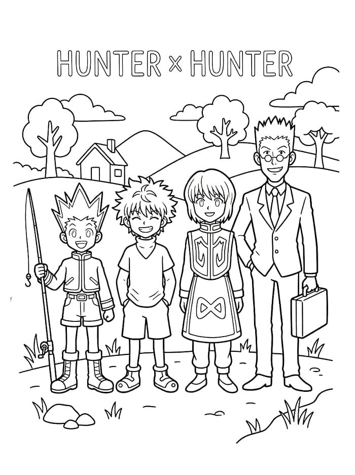 Tô Màu Hunter x Hunter Đáng Yêu