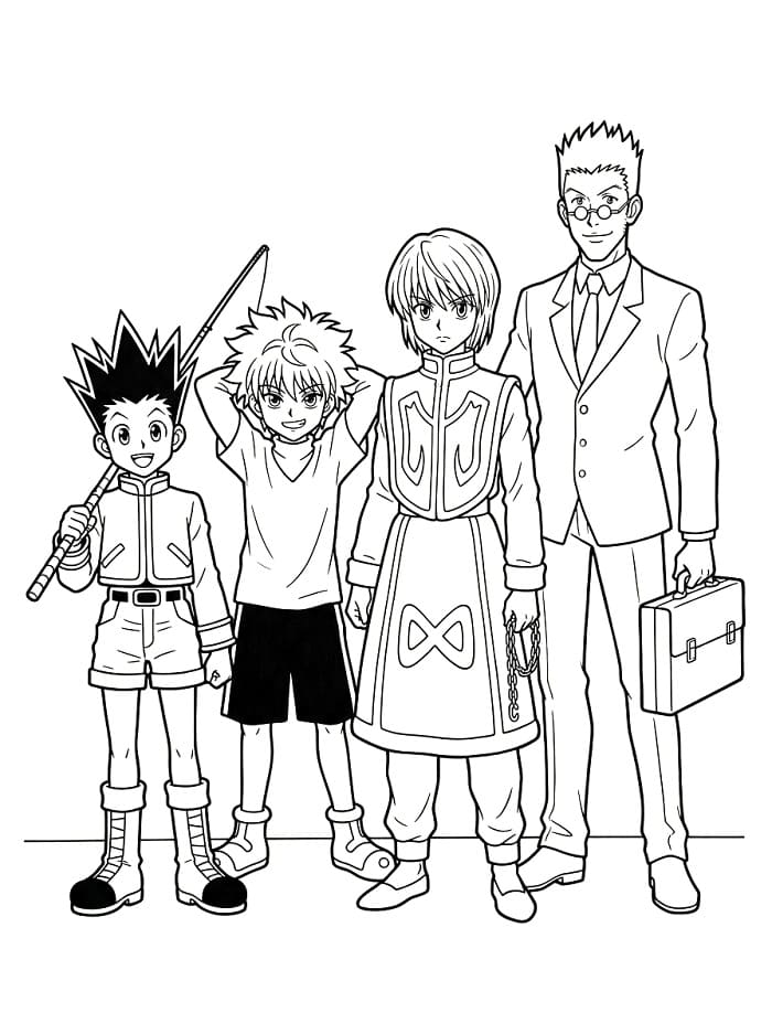 Tô Màu Nhân Vật Hunter x Hunter