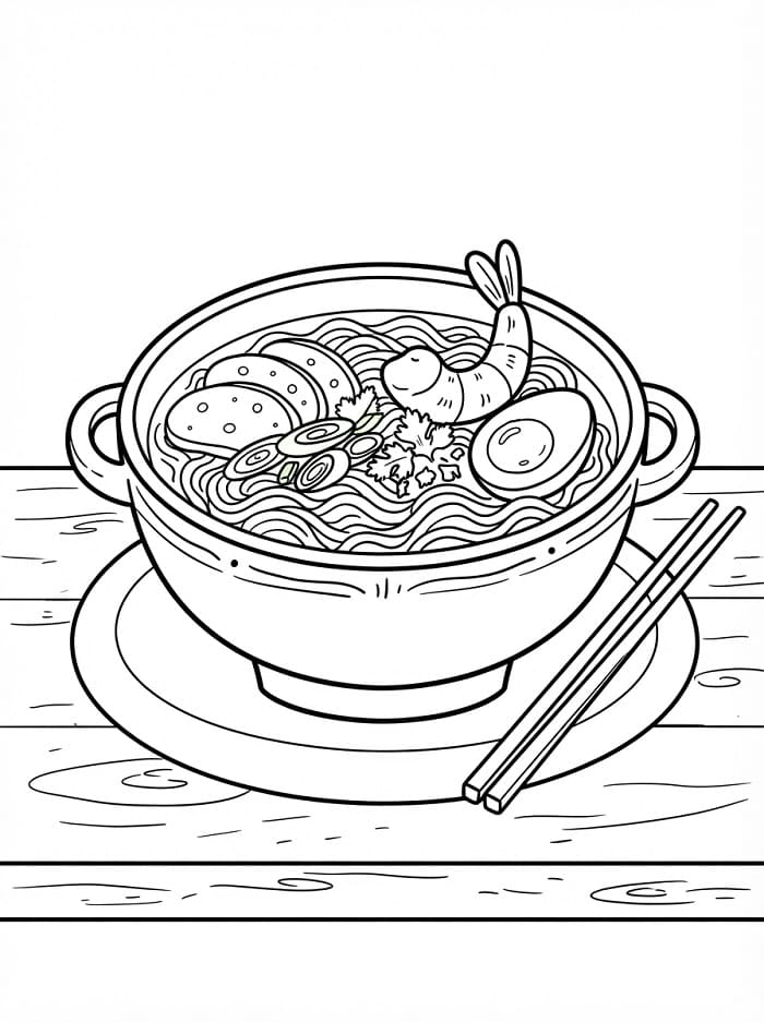 Tranh Tô Màu Tô Mì Tôm