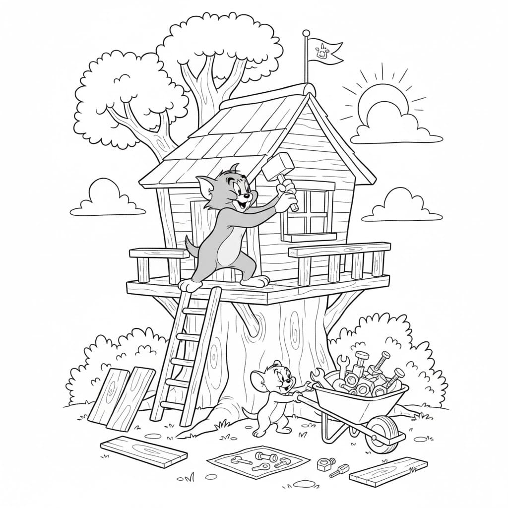 Tom Và Jerry Xây Nhà