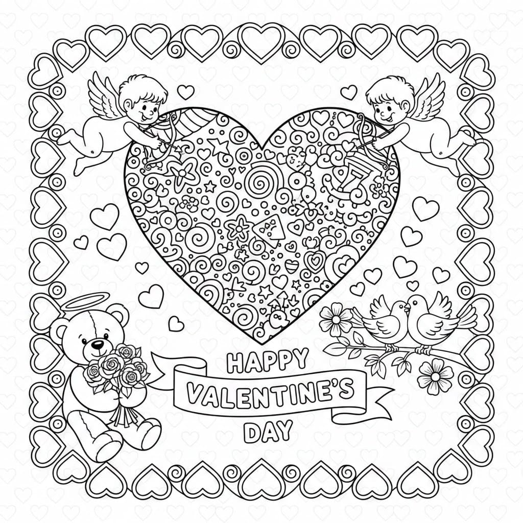 Trái Tim Hoa Văn Tình Yêu