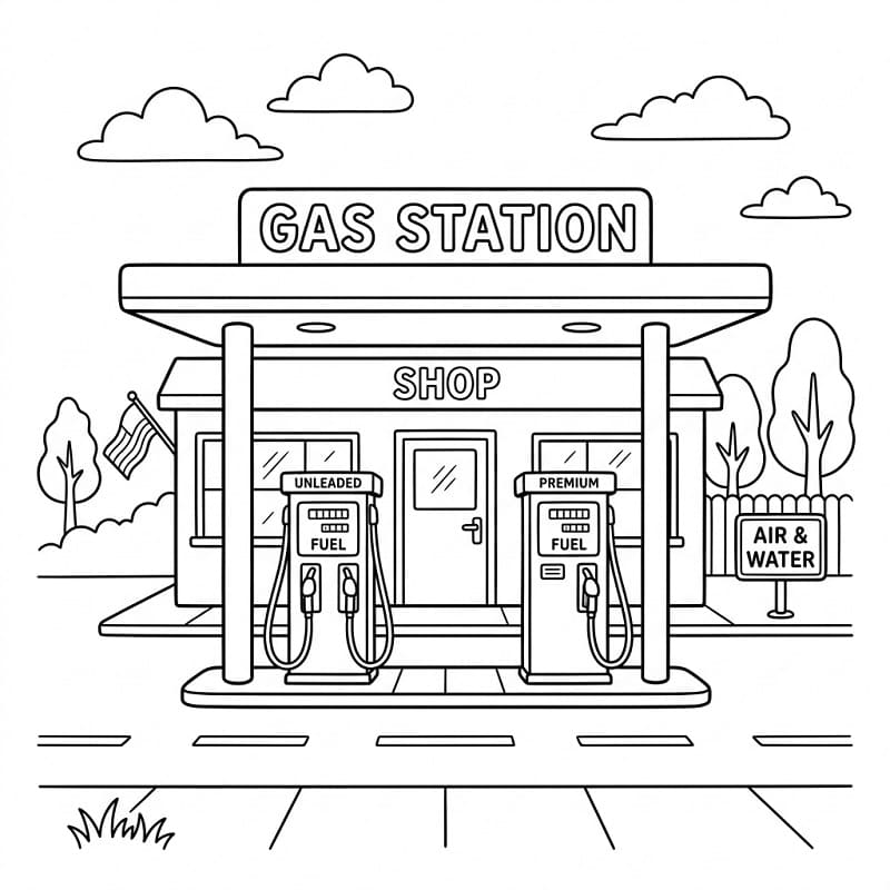 Trạm Xăng Bên Đường