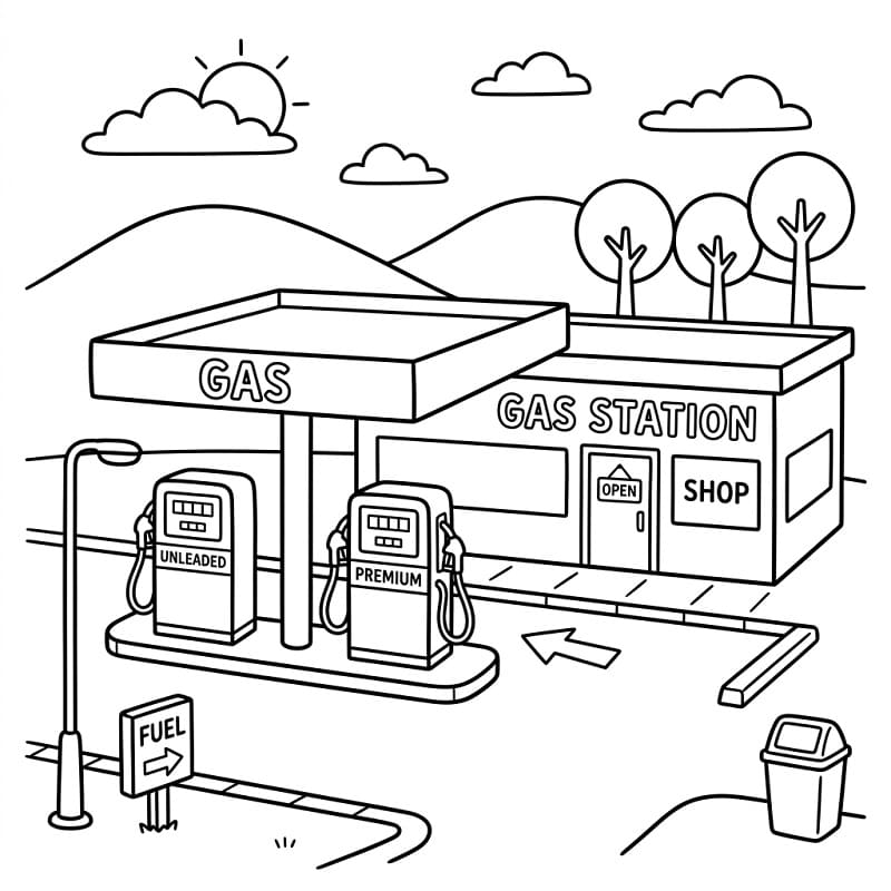Trạm Xăng Đơn Giản