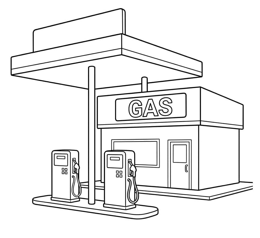 Trạm Xăng Nhỏ Đơn Giản
