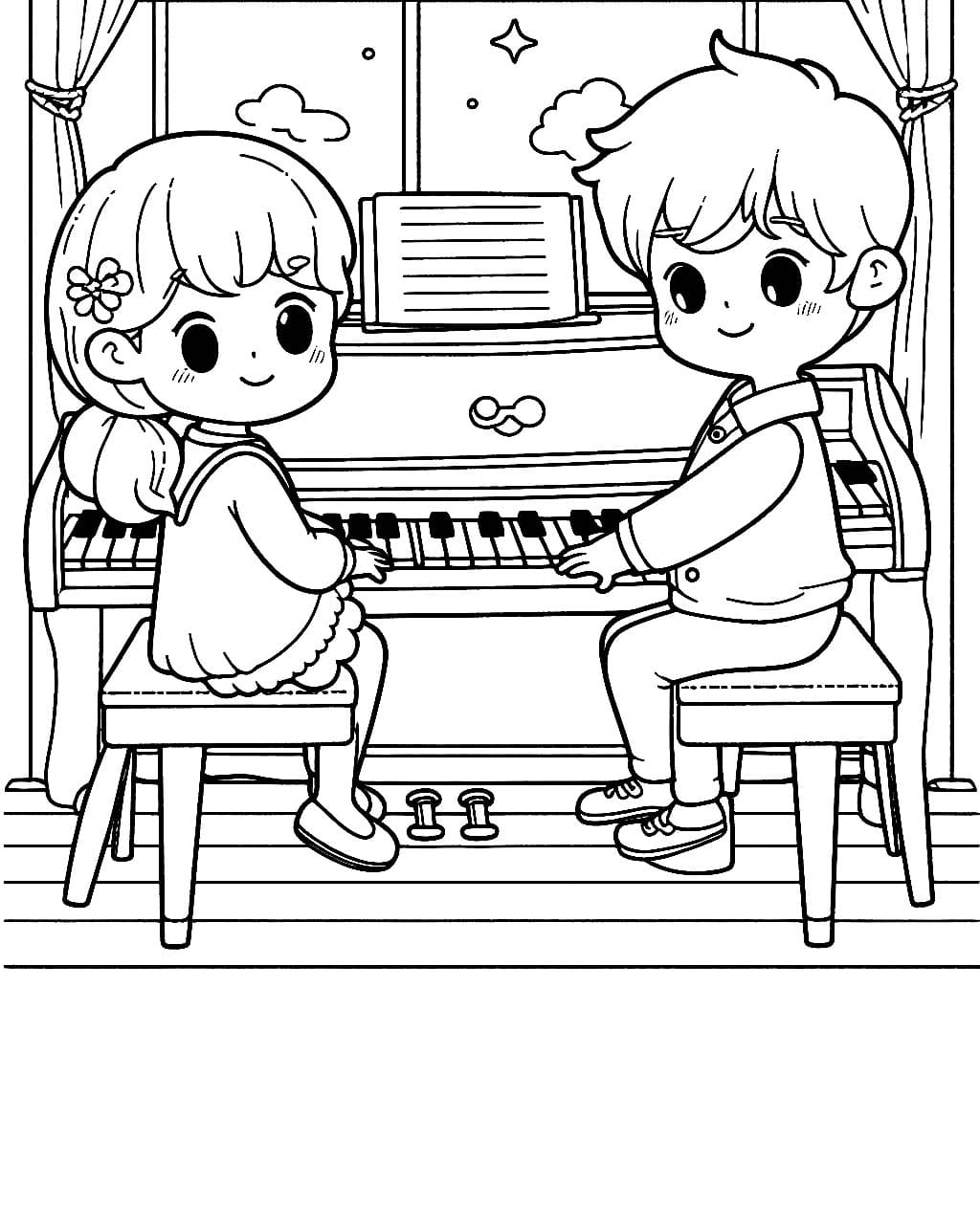 Trẻ Em Chơi Đàn Piano