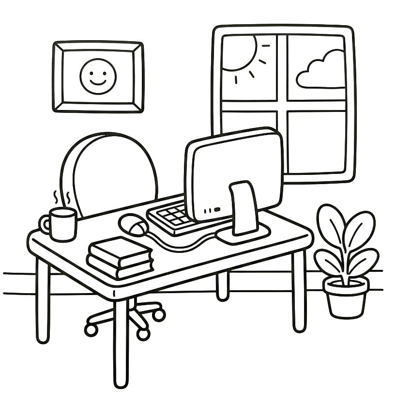 Văn Phòng Nhỏ Cute