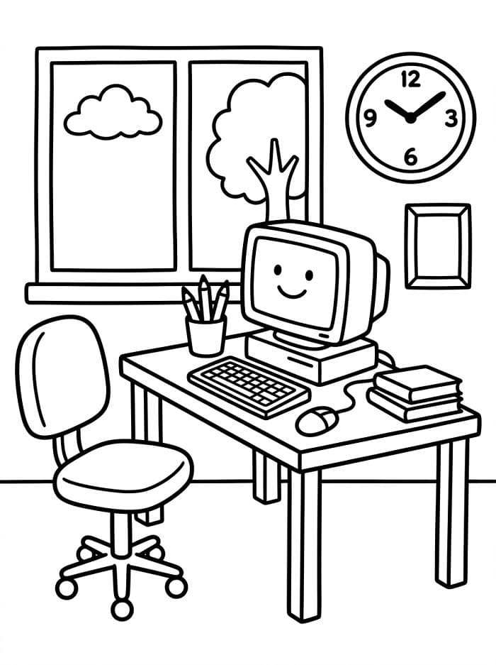 Văn Phòng Nhỏ Dễ Thương