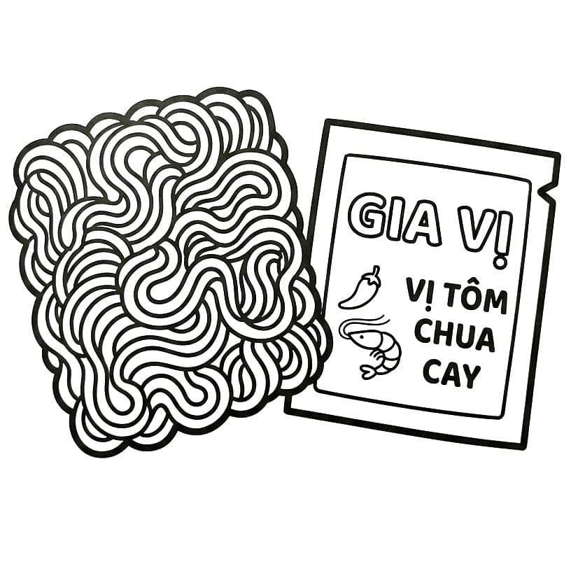 Vắt Mì và Gói Gia Vị