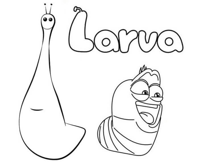 Violet và Red Trong Larva