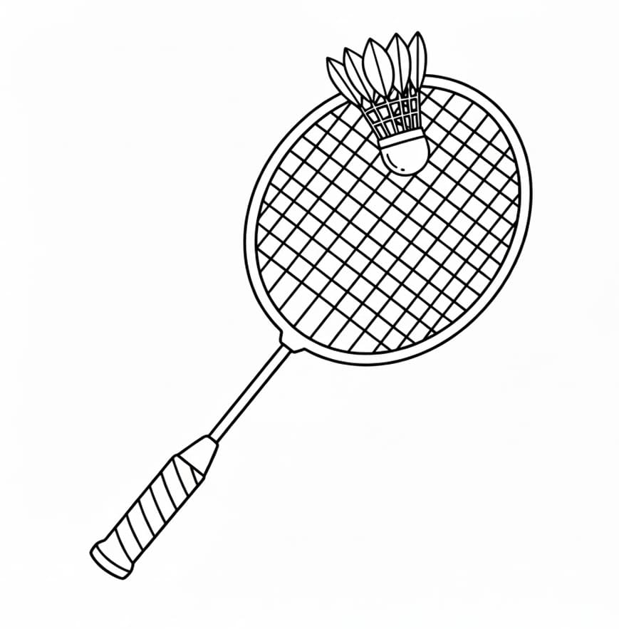 Vợt Và Quả Cầu Lông Bay