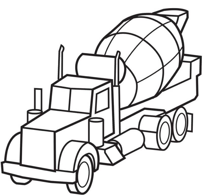 Xe Tải Trộn Xi Măng