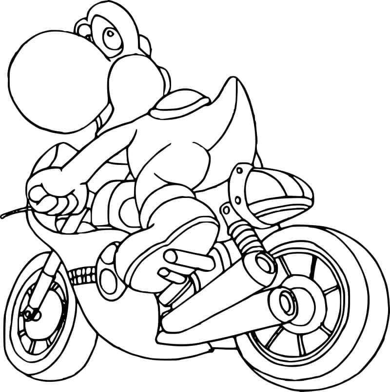Yoshi Đi Xe Máy
