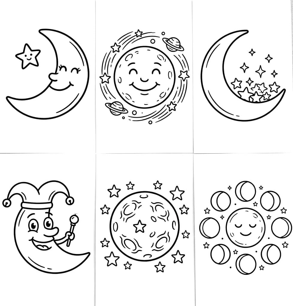 Bộ Sưu Tập Các Kiểu Mặt Trăng