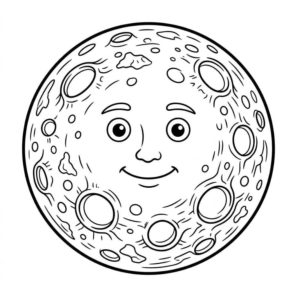 Mặt Trăng Tròn Vui Vẻ