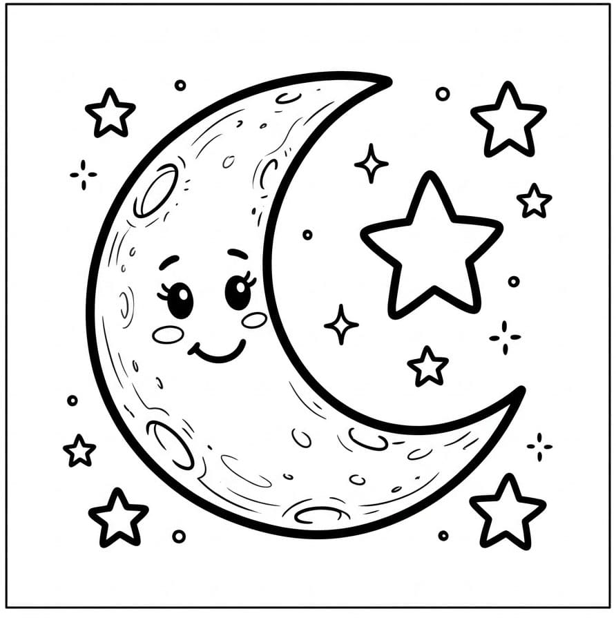 Trăng Cười Và Sao