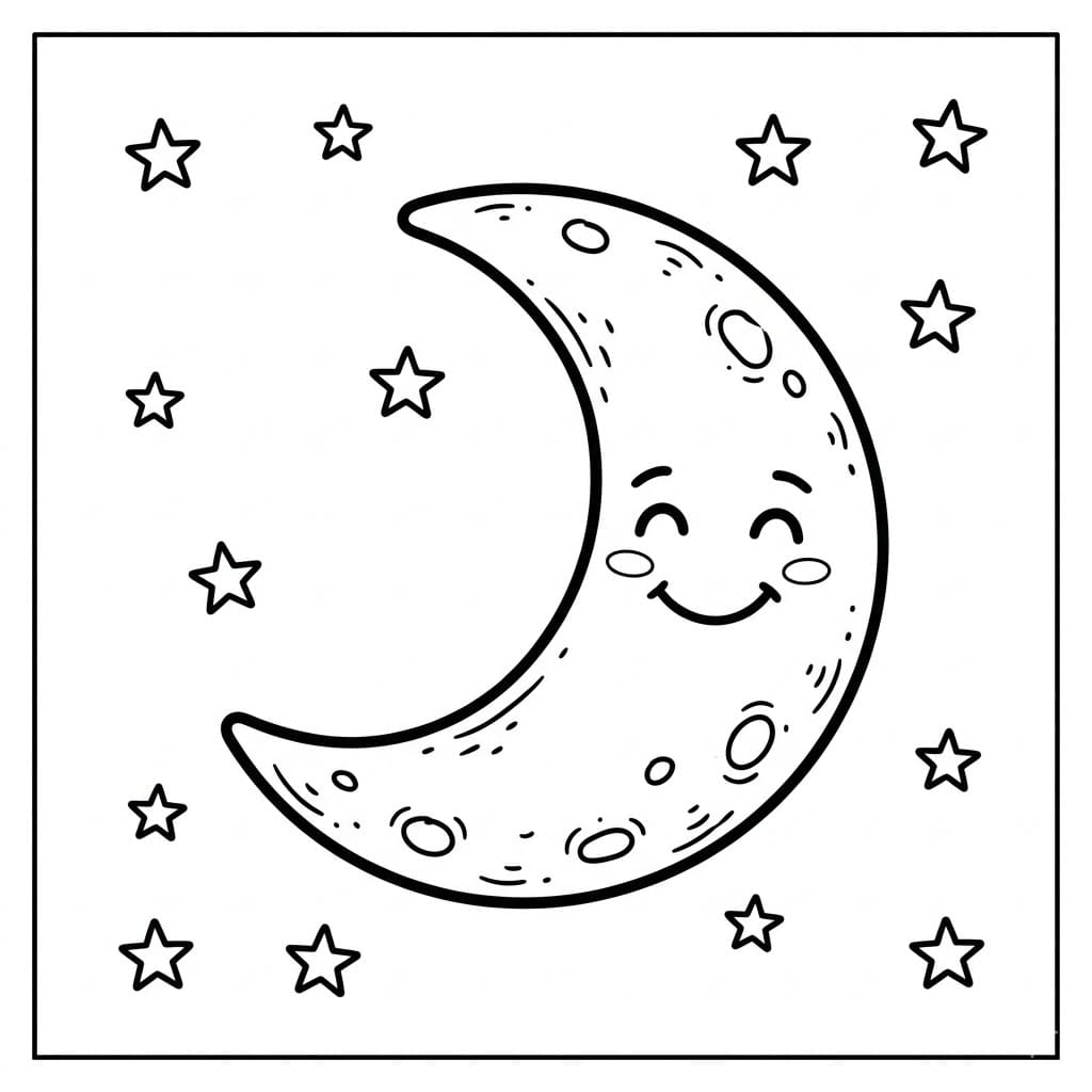 Trăng Lưỡi Liềm Giữa Các Vì Sao