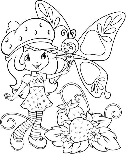 bánh dâu và con bướm