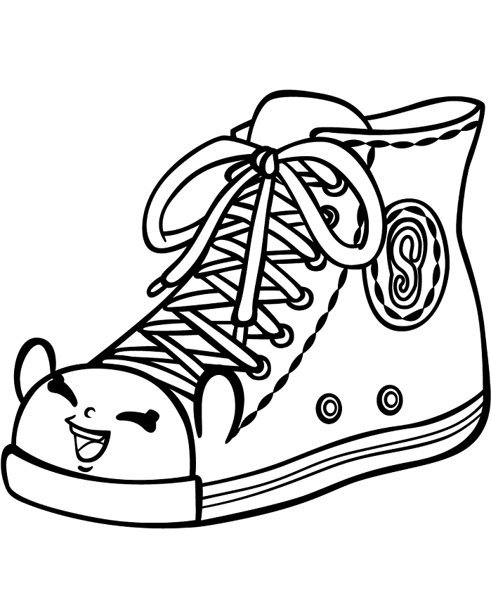 chiếc giày cao cổ shopkin