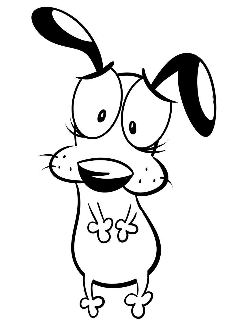 chú chó courage ngớ ngẩn