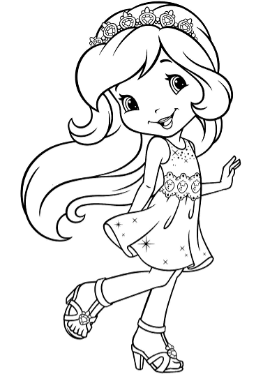 cô bé bánh dâu xinh đẹp