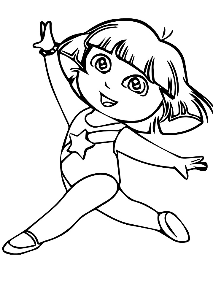 cô bé dora tập thể dục