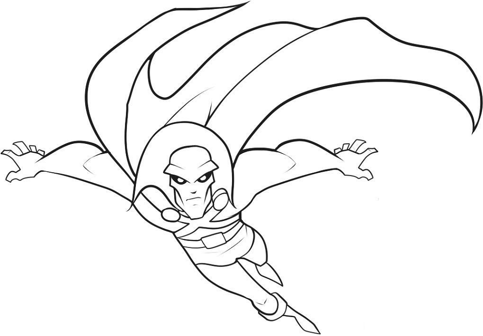 martian manhunter đang bay