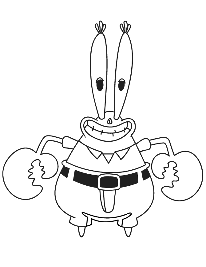 ngài krabs cười vui