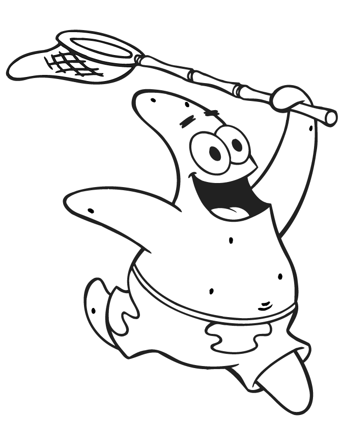 patrick bắt côn trùng