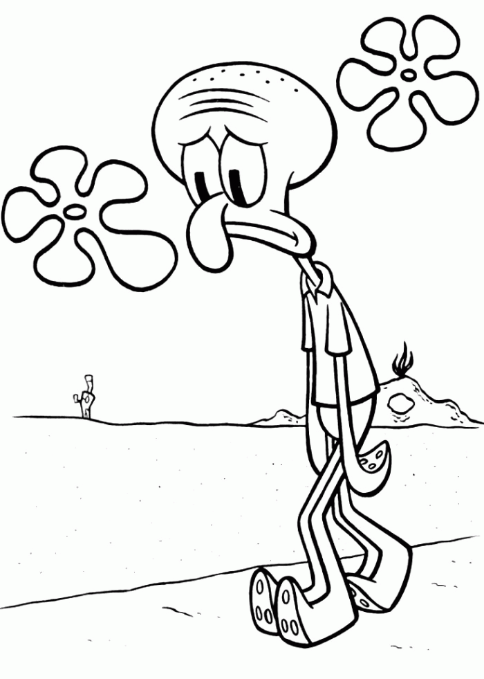squidward buồn bã