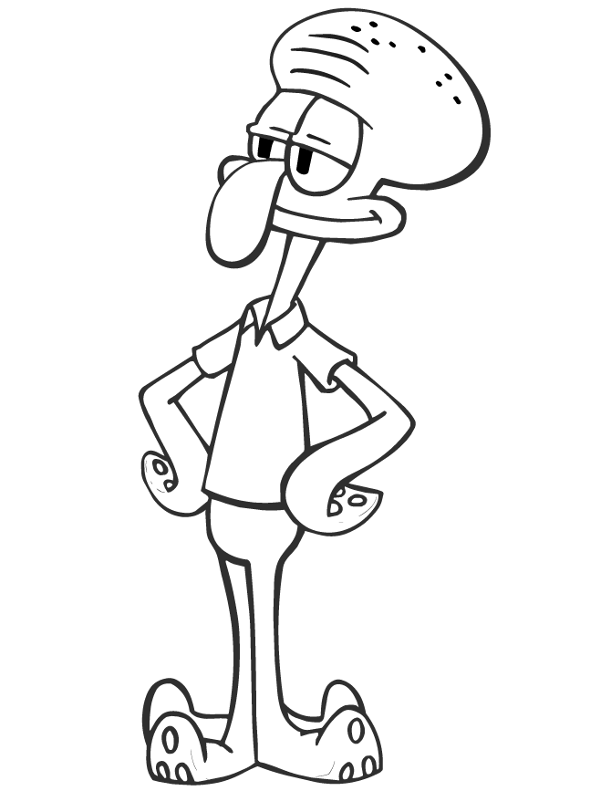 squidward đang cười