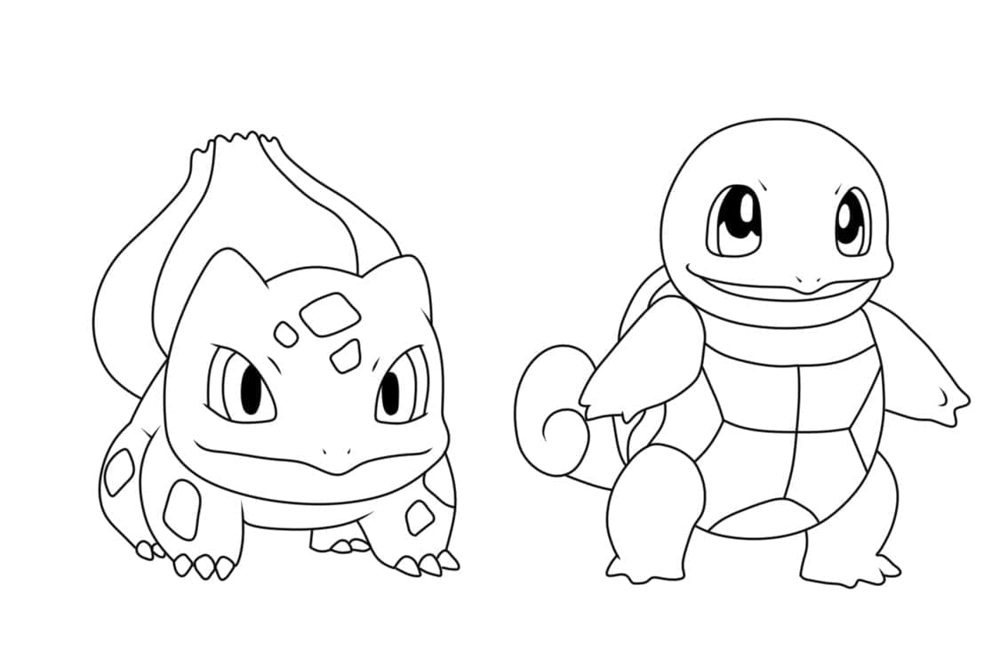 Bulbasaur và Squirtle