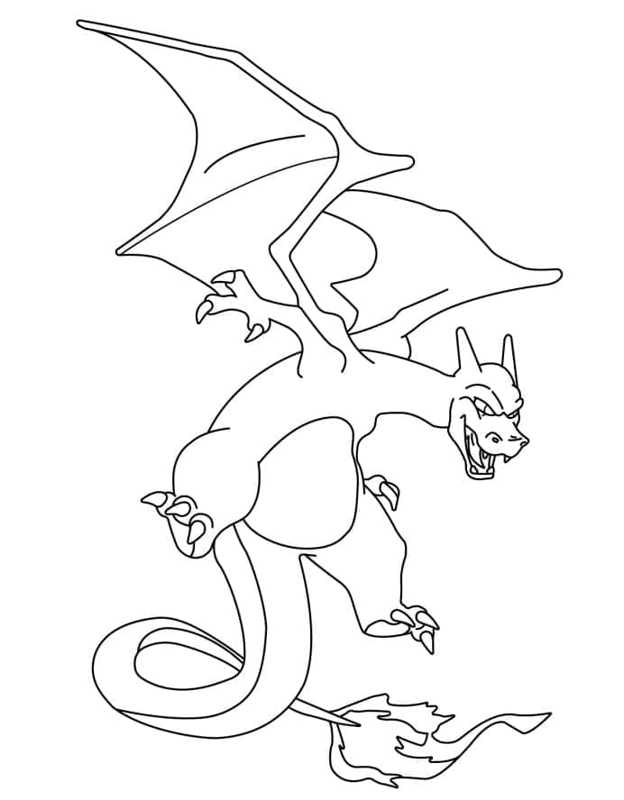 Charizard Bay Trên Bầu Trời