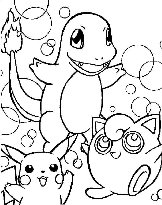 Charmander và Pikachu