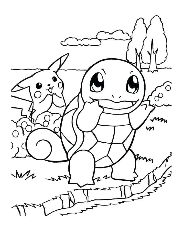 Pikachu và Squirtle
