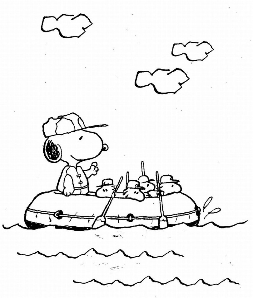 Snoopy Chèo Xuồng