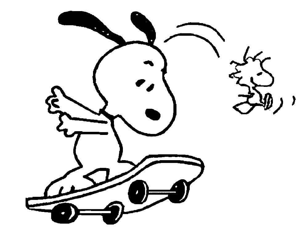 Snoopy Trượt Ván